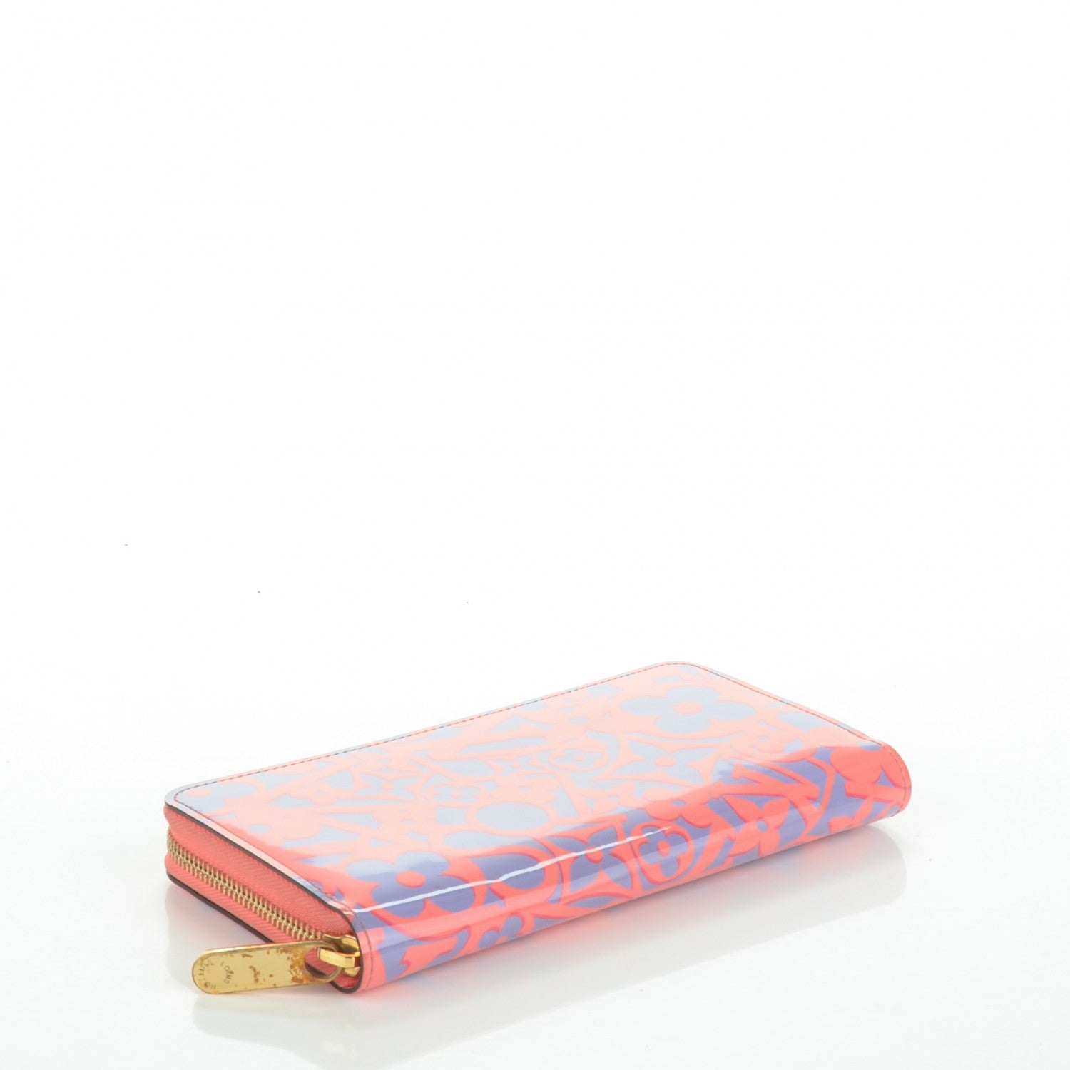 Louis Vuitton Patent Sweet Monogram Zippy Wallet Corail 4 of 8