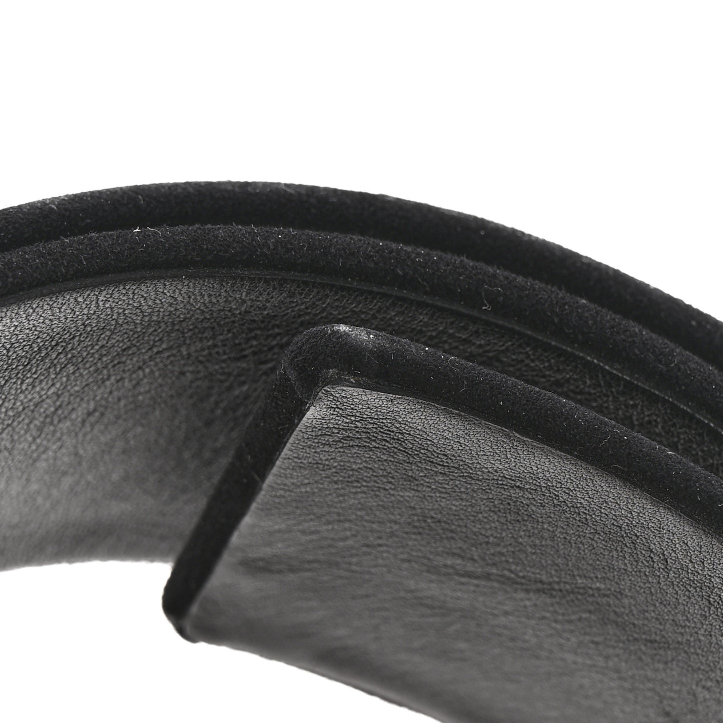 Suede CC Wreath Belt 85 34 Black Silver