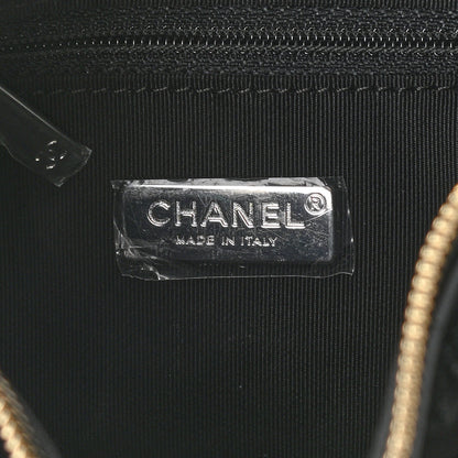 Chanel Calfskin Crocodile Embossed Small Gabrielle Cocodile Hobo Black 6 of 11