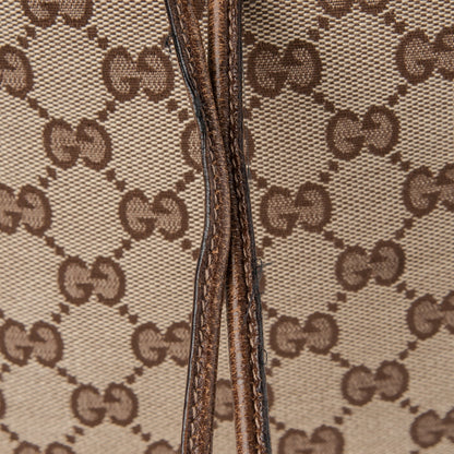 Gucci Monogram Drawstring Shoulder Bag Brown 10 of 11