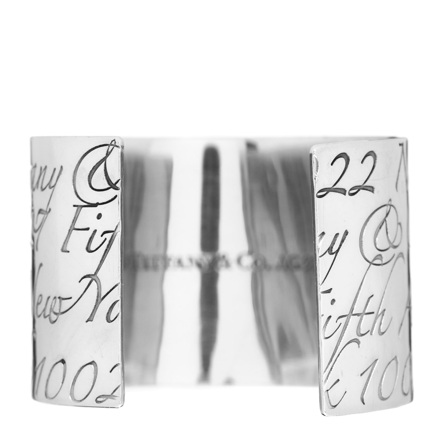 Sterling Silver Wide Notes Cuff Bracelet