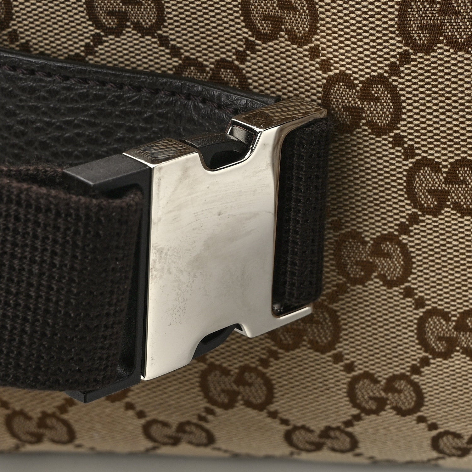 Gucci Monogram Belt Bag Dark Brown 12 of 14