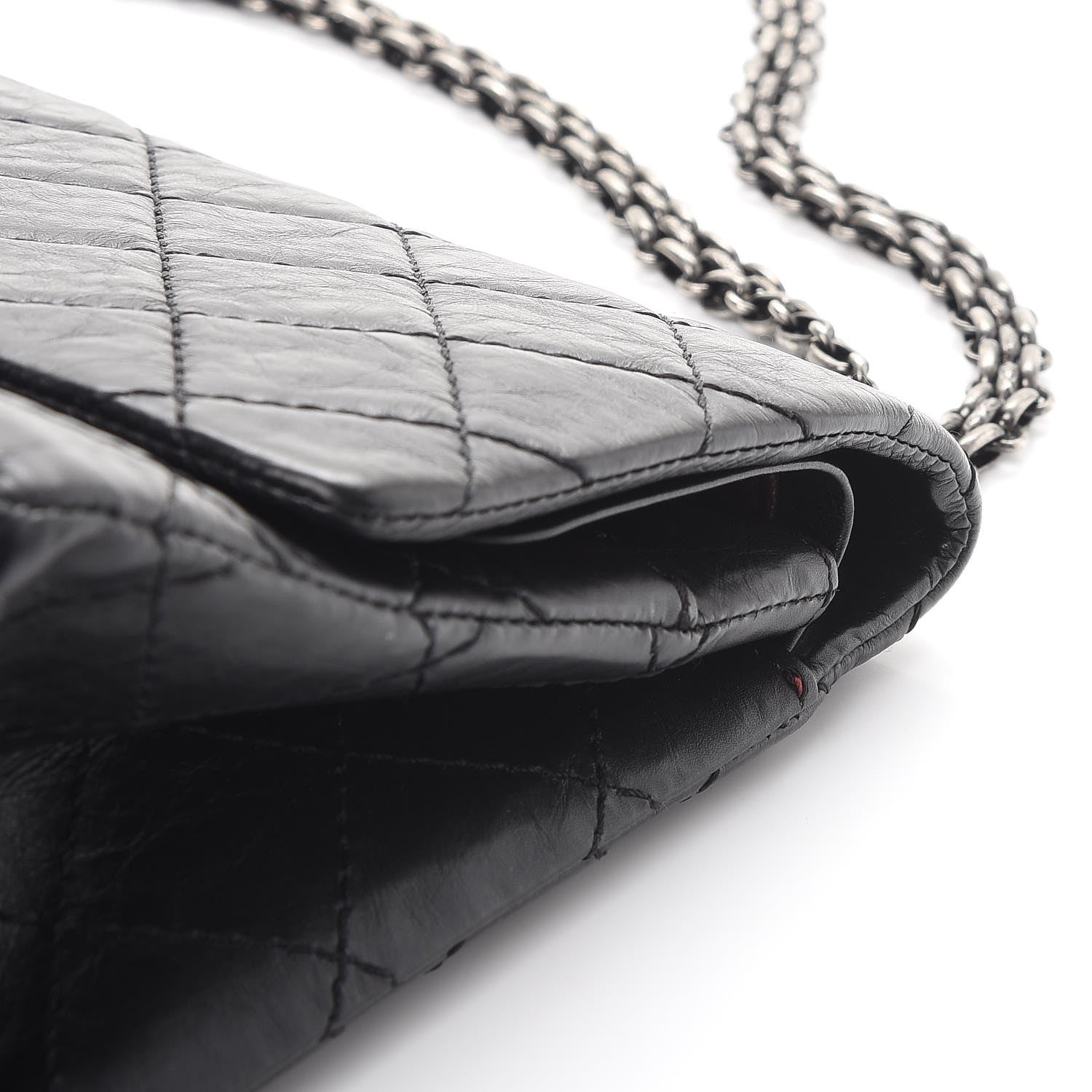 Chanel Aged Calfskin Quilted 2.55 Reissue 226 Flap Black 11 of 13