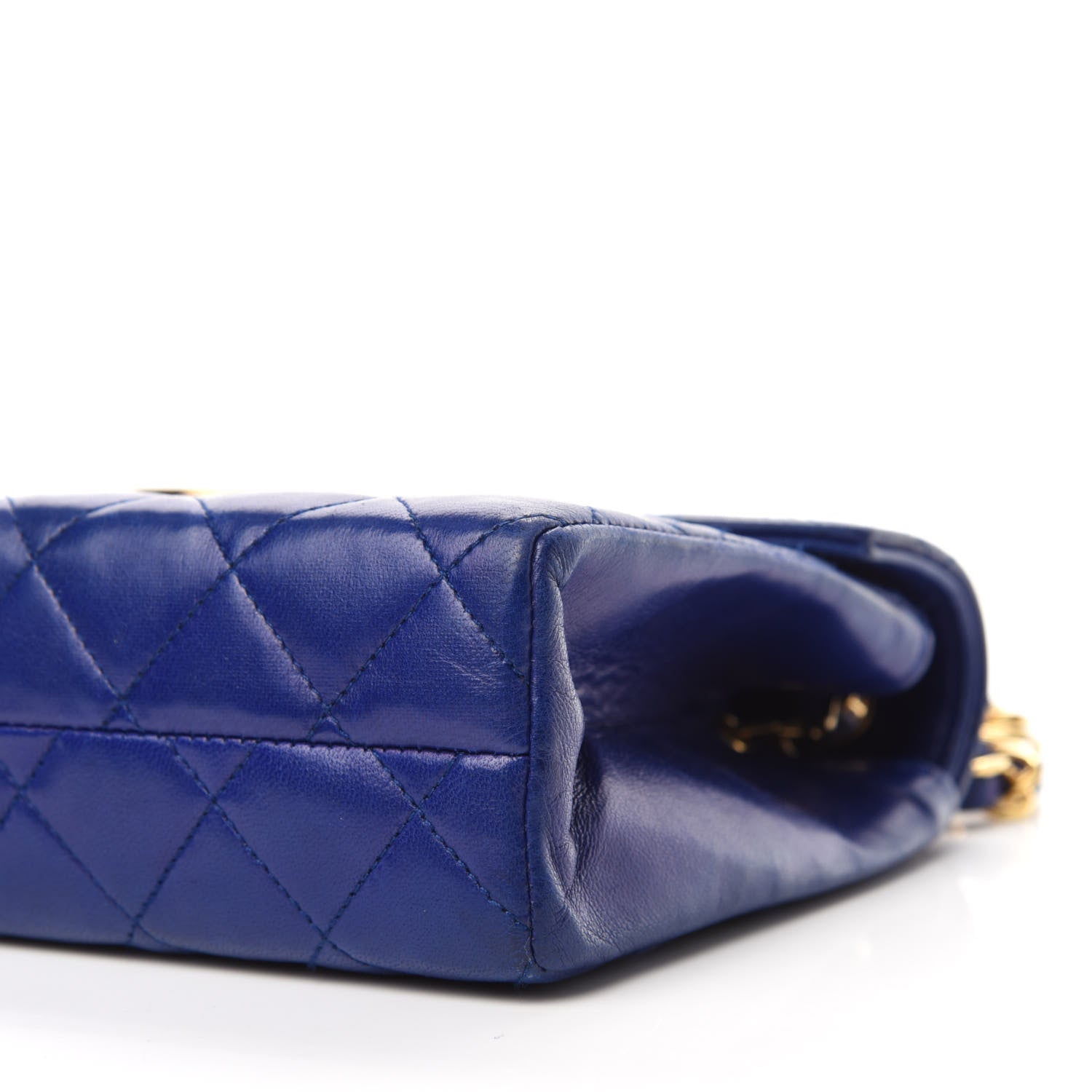 Chanel Lambskin Quilted Small Single Flap Blue 7 of 12