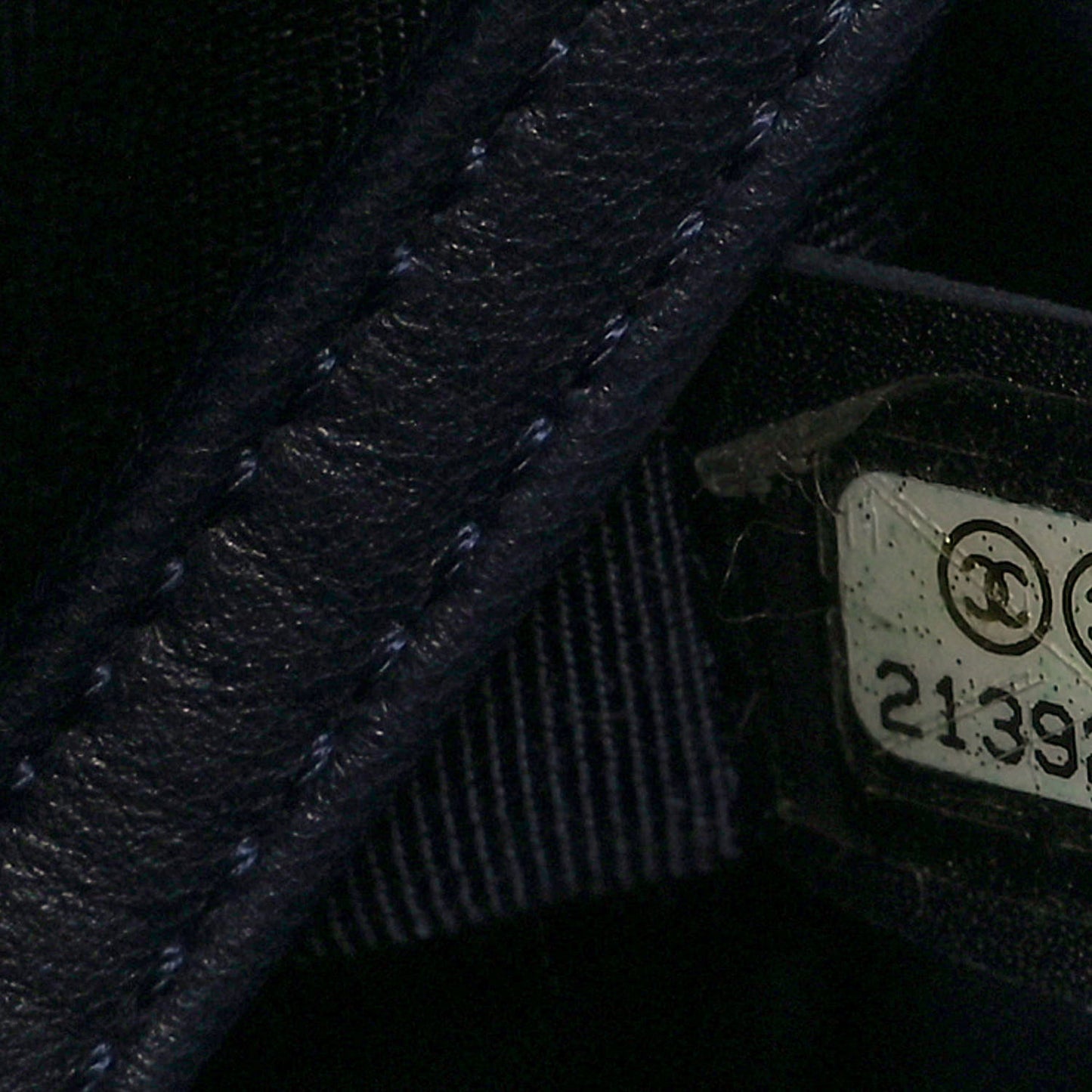 Lambskin Quilted Large Boy Flap Navy