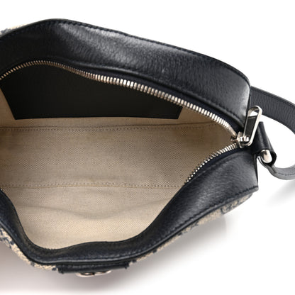 Gucci GG Supreme Monogram Textured Dollar Calfskin Web Small Ophidia Camera Bag Beige Blue 5 of 11