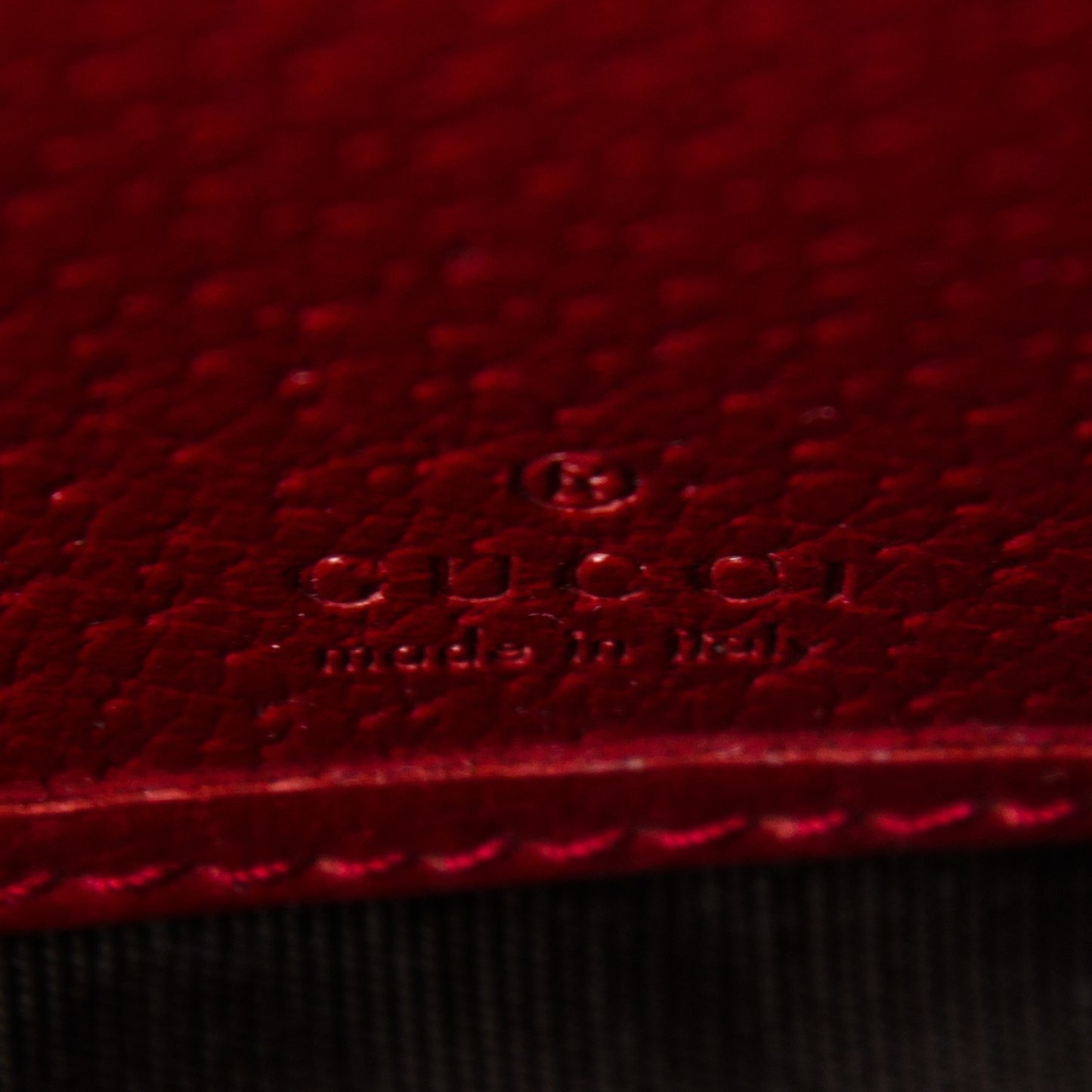 GG Supreme Monogram Tian Continental Wallet Beige Multicolor Red