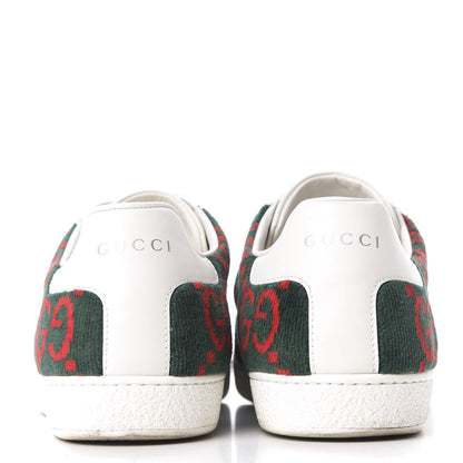 Gucci Terry Cloth GG Monogram Web Womens Ace Sneakers 41 Green Red 7 of 10