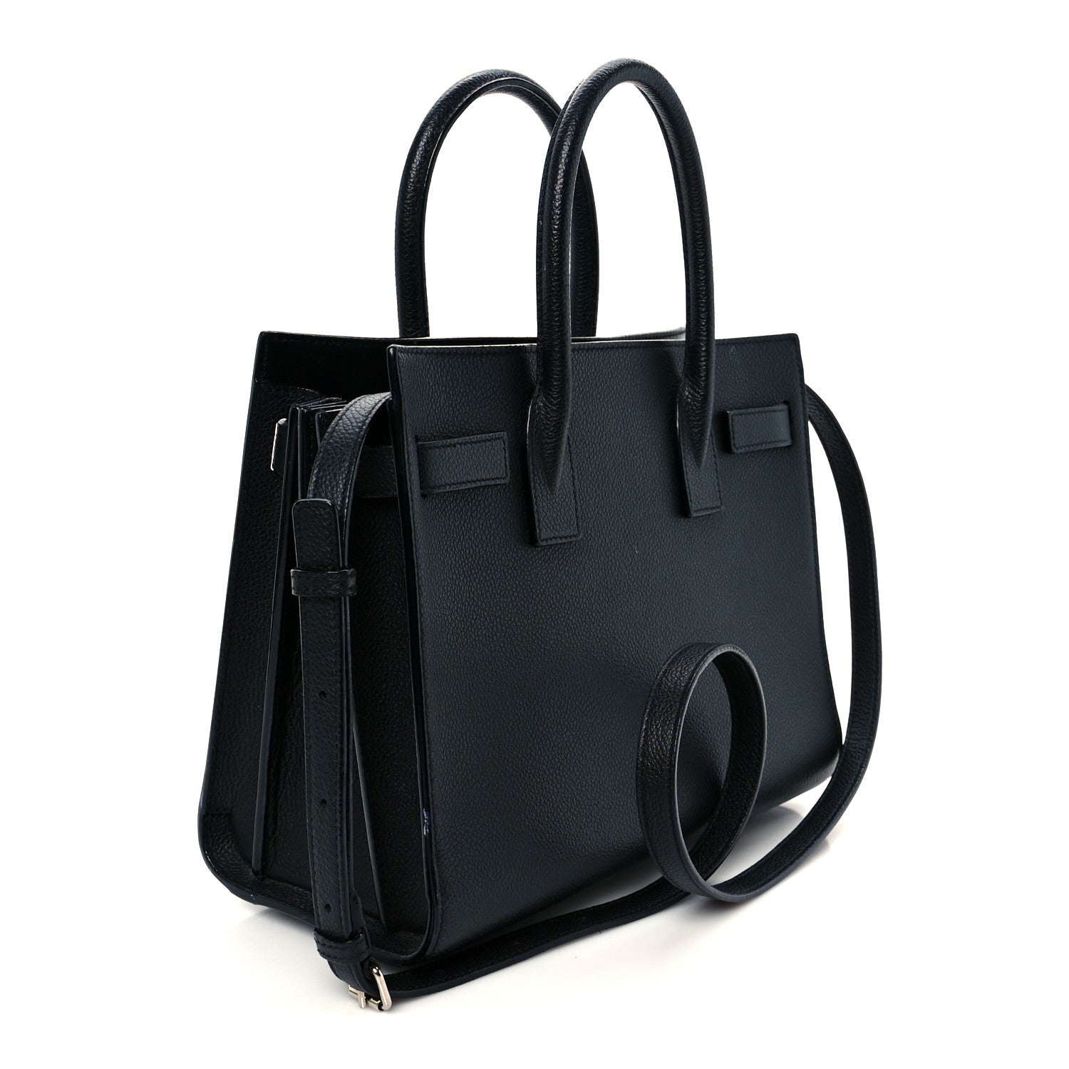Saint Laurent Grained Calfskin Baby Sac De Jour Black 4 of 21