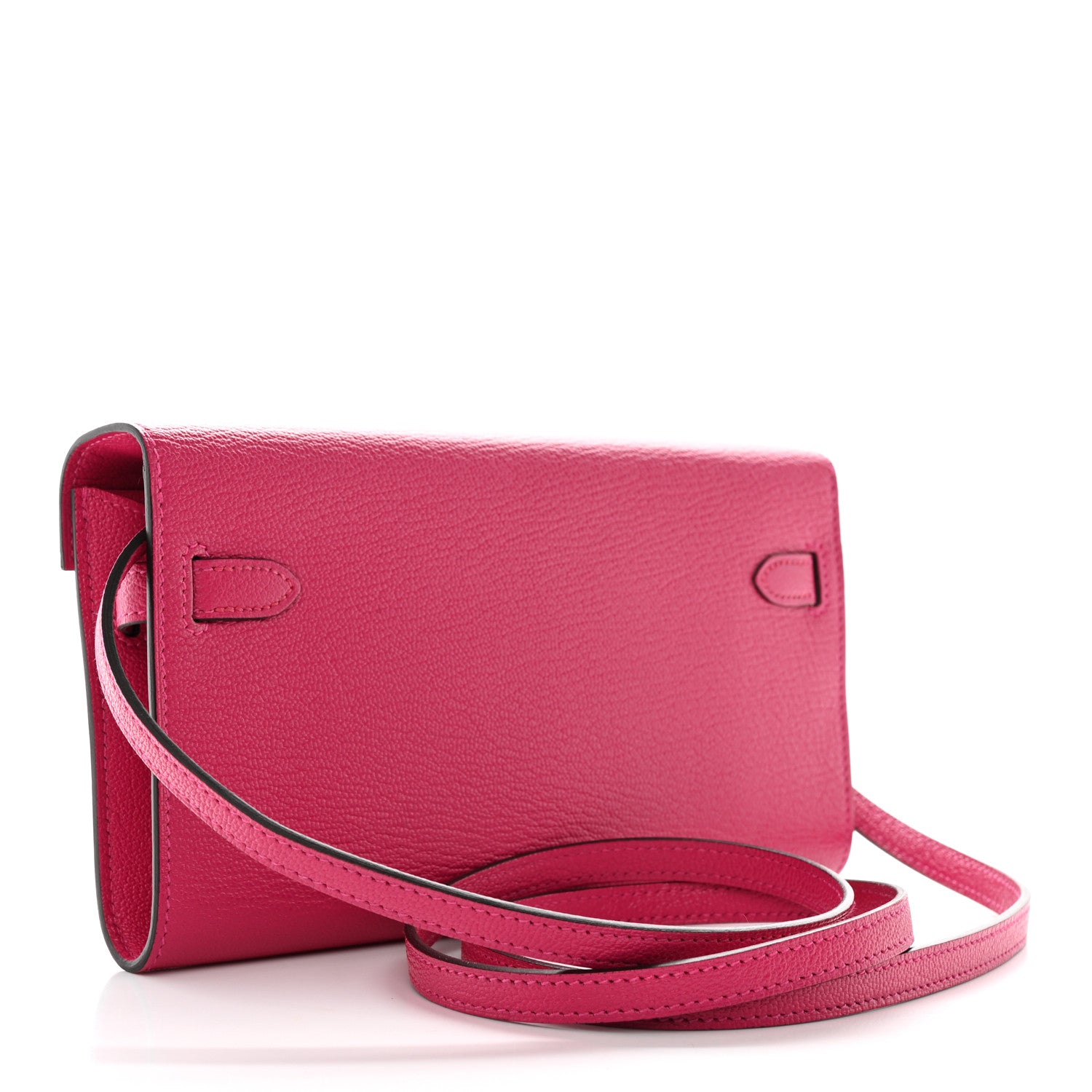 Hermes Chevre Mysore Kelly Wallet To Go Rose Mexico 3 of 12