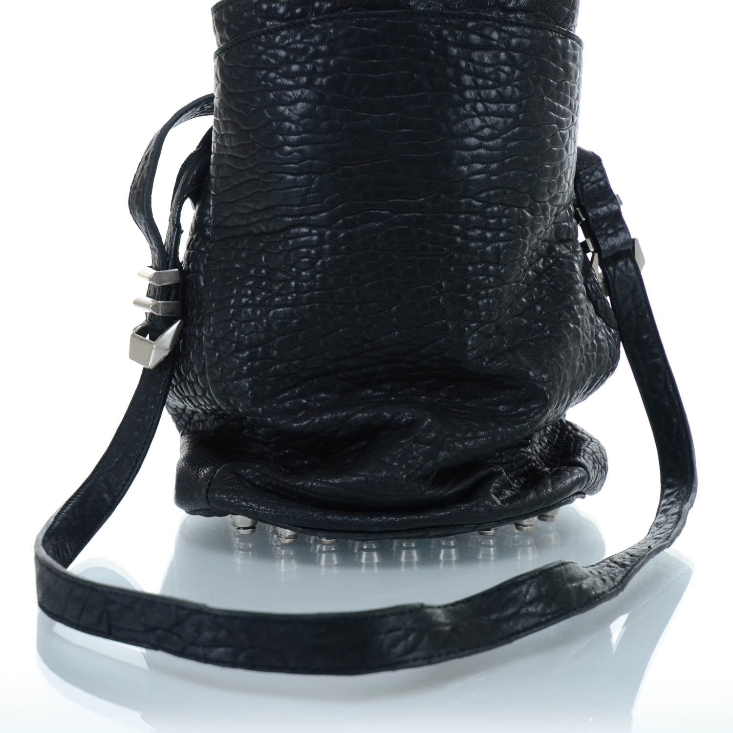 Alexander Wang Leather Diego Bucket Bag Black 8 of 14