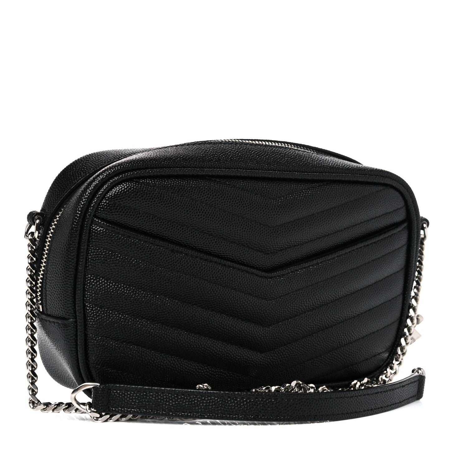 Grain De Poudre Matelasse Monogram Mini Lou Camera Bag Black