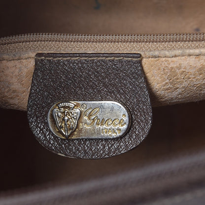 Gucci GG Plus Monogram Vintage Web Small Boston Dark Brown 6 of 25