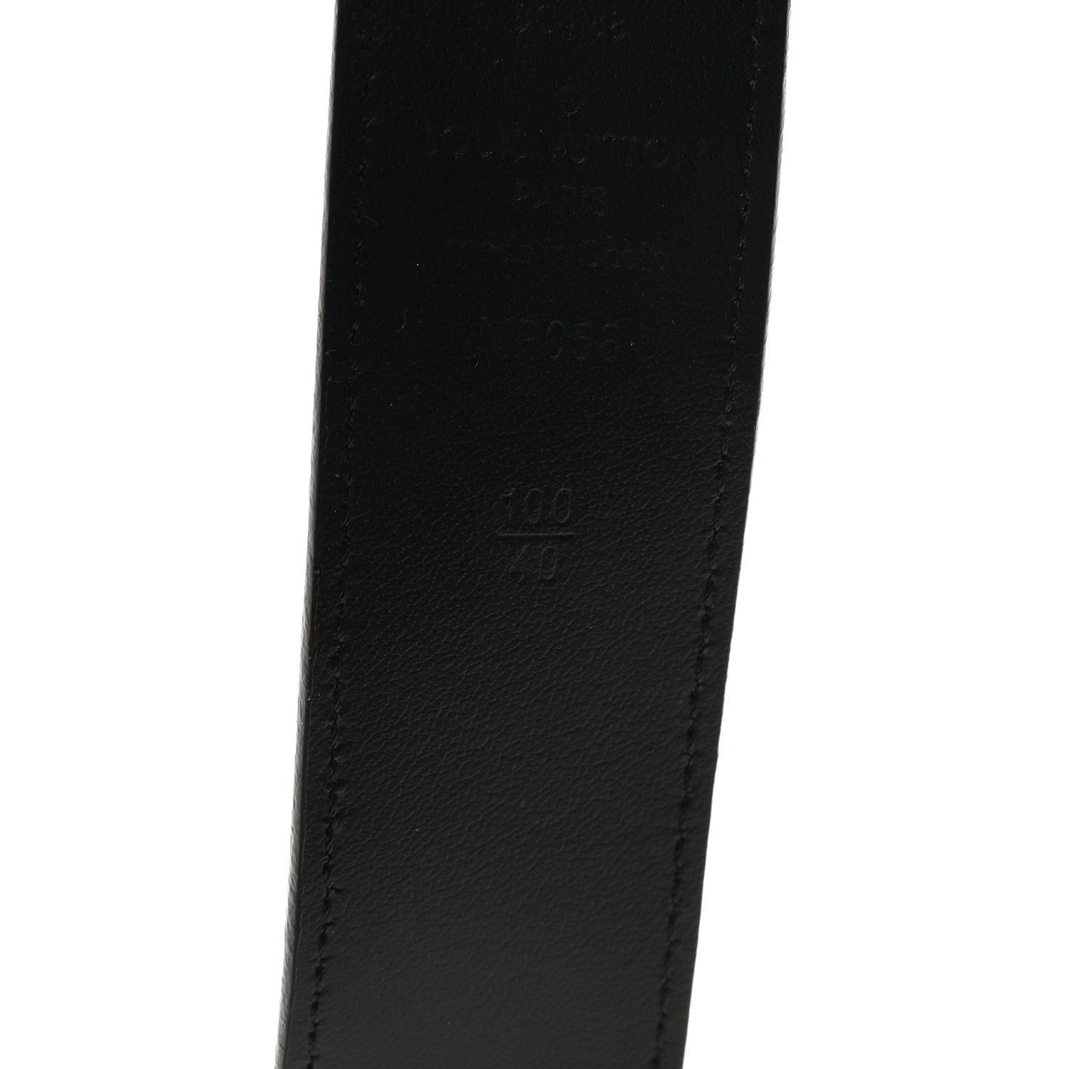 Louis Vuitton Taurillon Monogram Signature 35 MM Chain Belt 100 40  Black 4 of 5