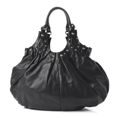 Gucci Calfskin Studded Large Pelham Tote Black 1 of 11
