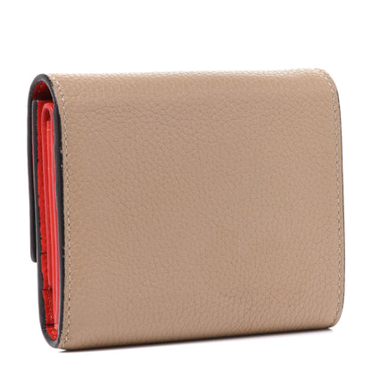 Celine Drummed Calfskin Small Multifunction Folded Wallet Dune 3 of 7