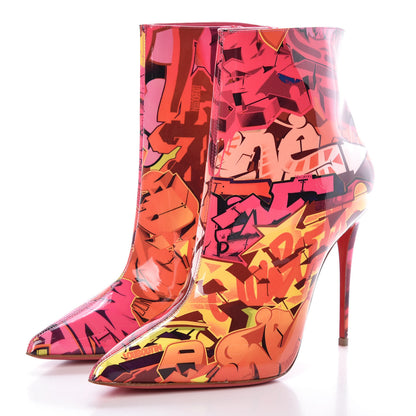 Christian Louboutin Patent Metrograf So Kate Booty 100 Ankle Boots 38 Multicolor 3 of 8