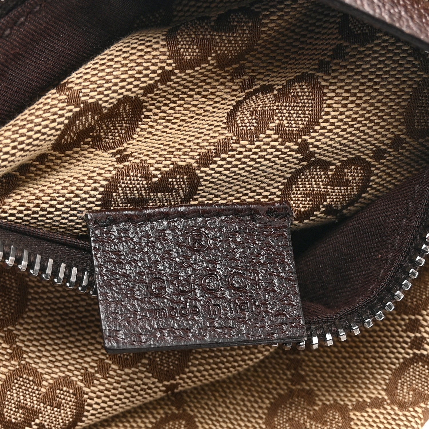 Gucci Monogram Web Belt Bag Dark Brown 6 of 10