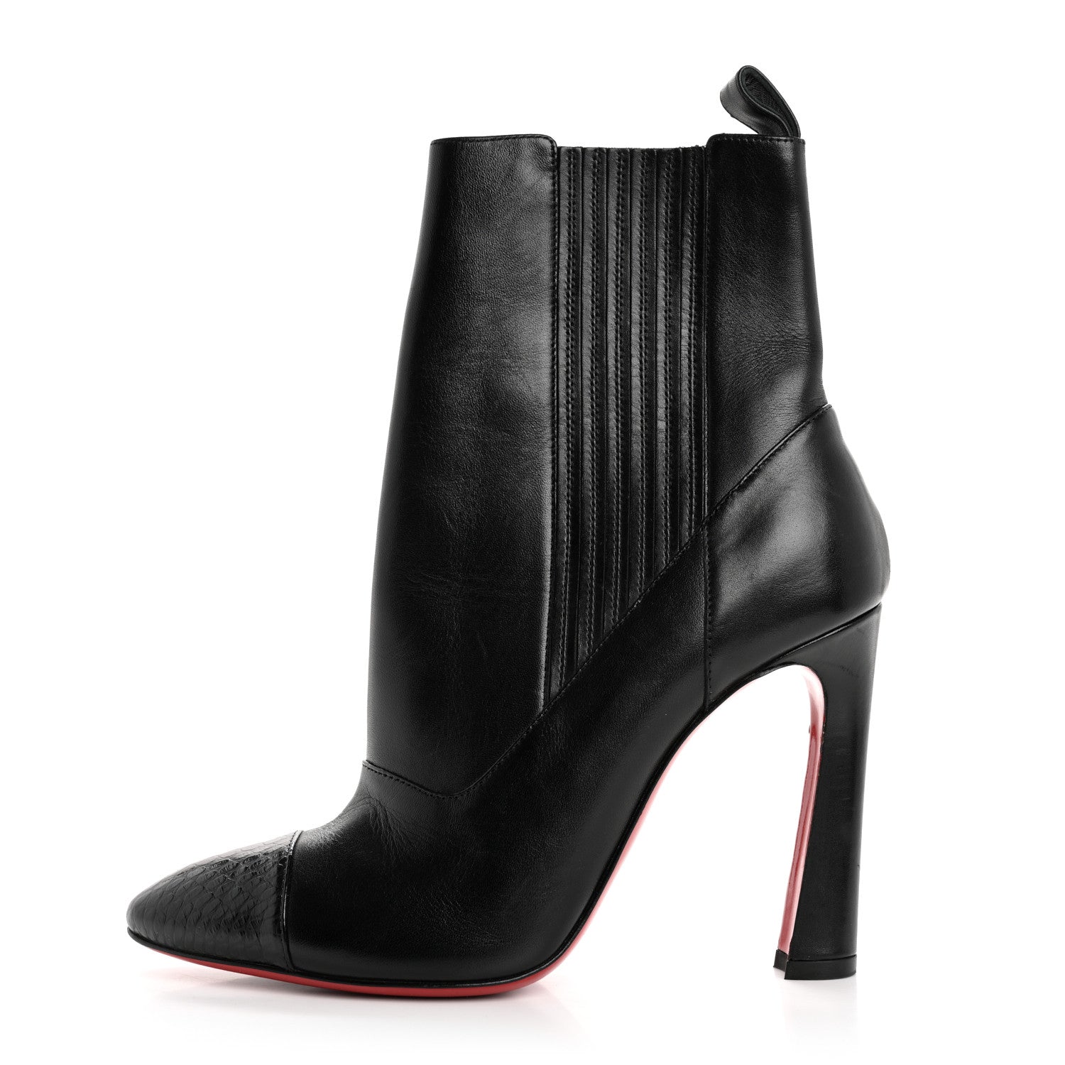 Christian Louboutin Calfskin Shine Me In The 90s 85 Ankle Boots 36 Black 1 of 13