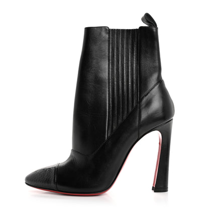 Christian Louboutin Calfskin Shine Me In The 90s 85 Ankle Boots 36 Black 1 of 13
