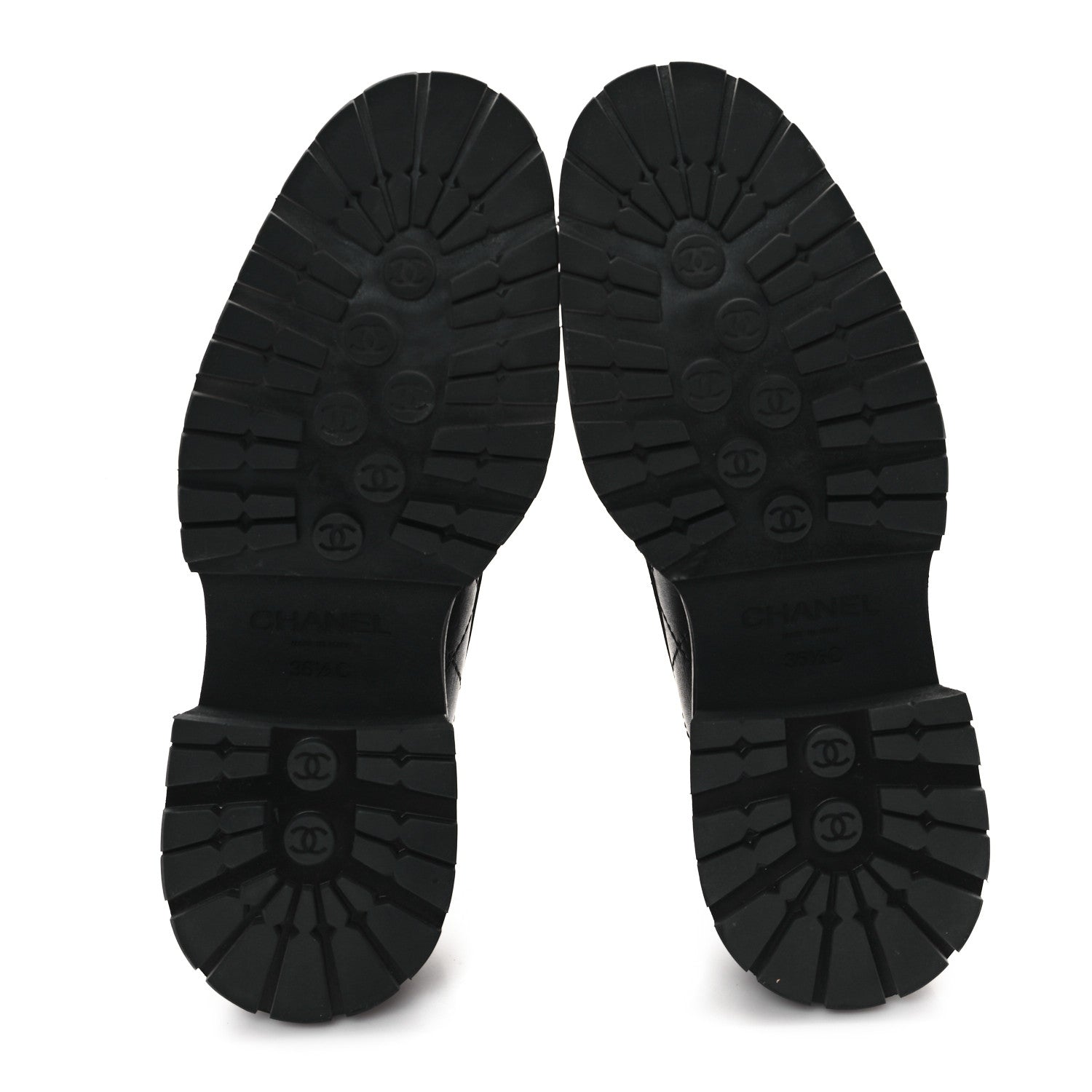 Chanel Calfskin Quilted CC Mocassin Loafers 36.5 Black 6 of 10
