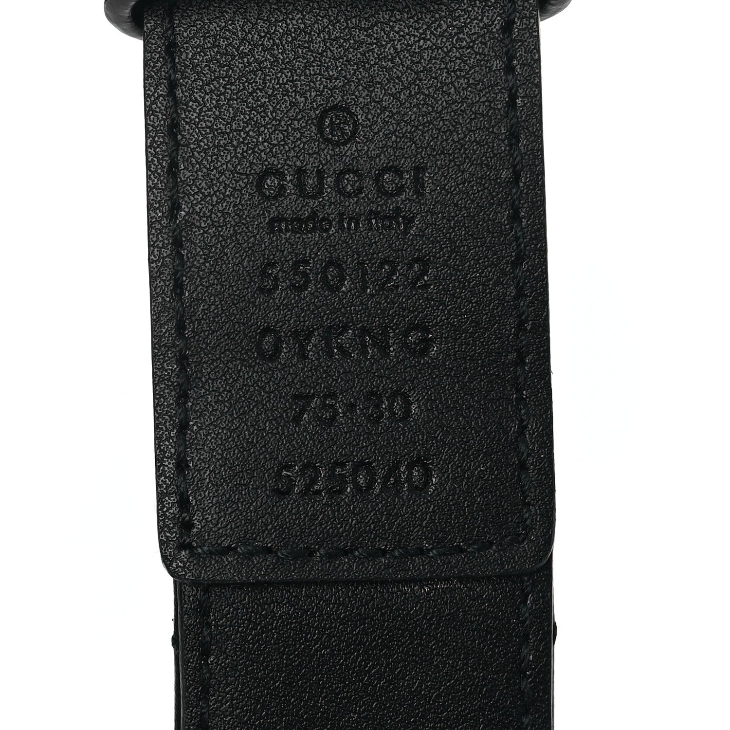 Gucci Calfskin Trapuntata Zumi 30mm Belt 75 30 Black 3 of 4