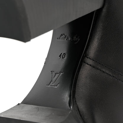 Louis Vuitton Calfskin Monogram Star Trail Ankle Boots 40 Black 8 of 14