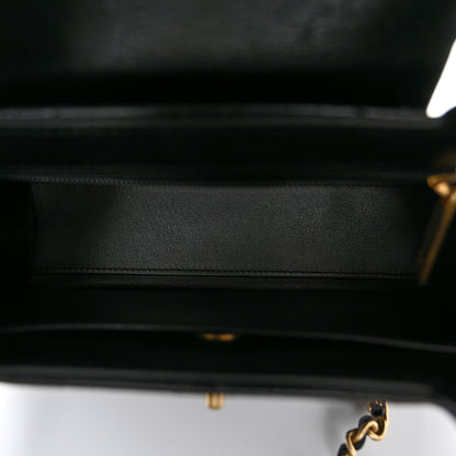 Chanel Shiny Aged Calfskin Quilted Nano Kelly Shopper Black 5 of 11