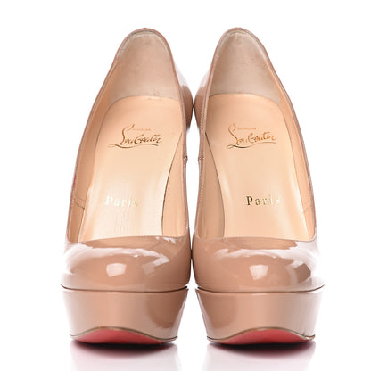 Christian Louboutin Patent Bianca 140 Pumps 36 Nude 2 of 12