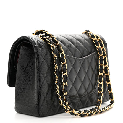 Chanel Caviar Quilted Medium Double Flap Black 3 of 11