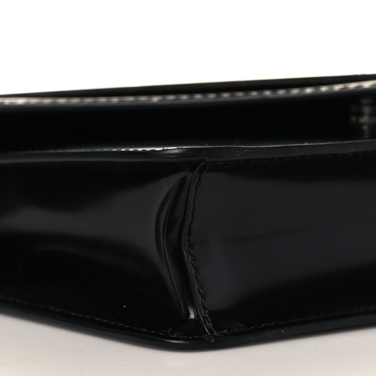 Prada Spazzolato Triangle Logo Plate Flap Chain Crossbody Bag Black 7 of 8