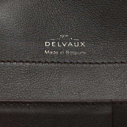 Delvaux Calfskin Madam Tri-Fold Wallet Dark Brown 7 of 7