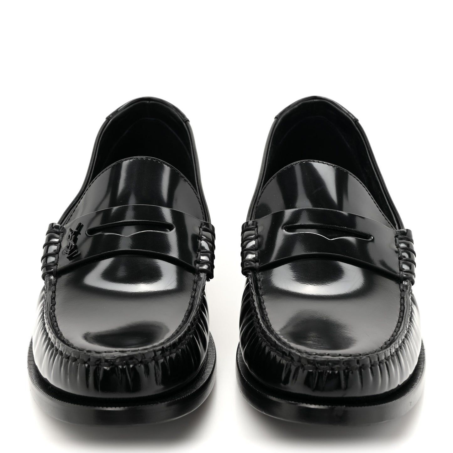 Magnum Lux Calfskin Le Loafer 15 Moccasins 40.5 Black