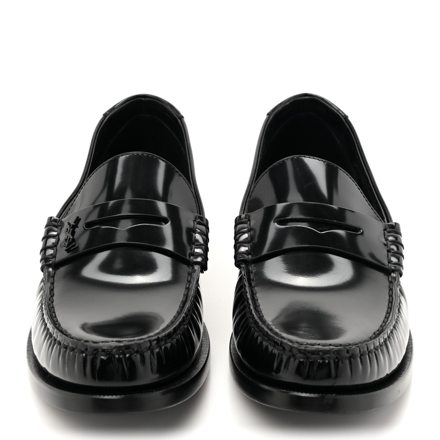 Saint Laurent Magnum Lux Calfskin Le Loafer 15 Moccasins 40.5 Black 3 of 10