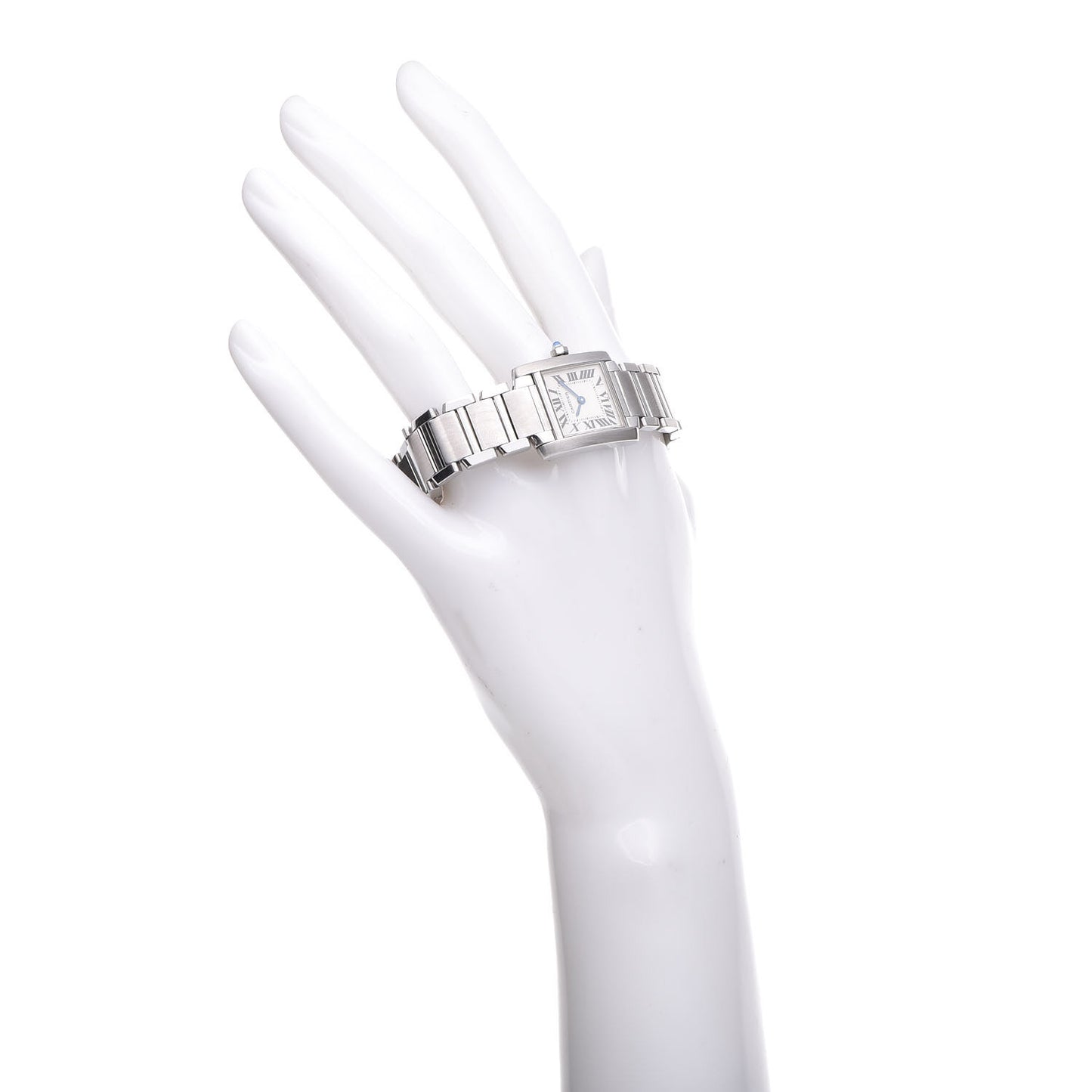 Stainless Steel 20mm Tank Francaise Quartz Watch