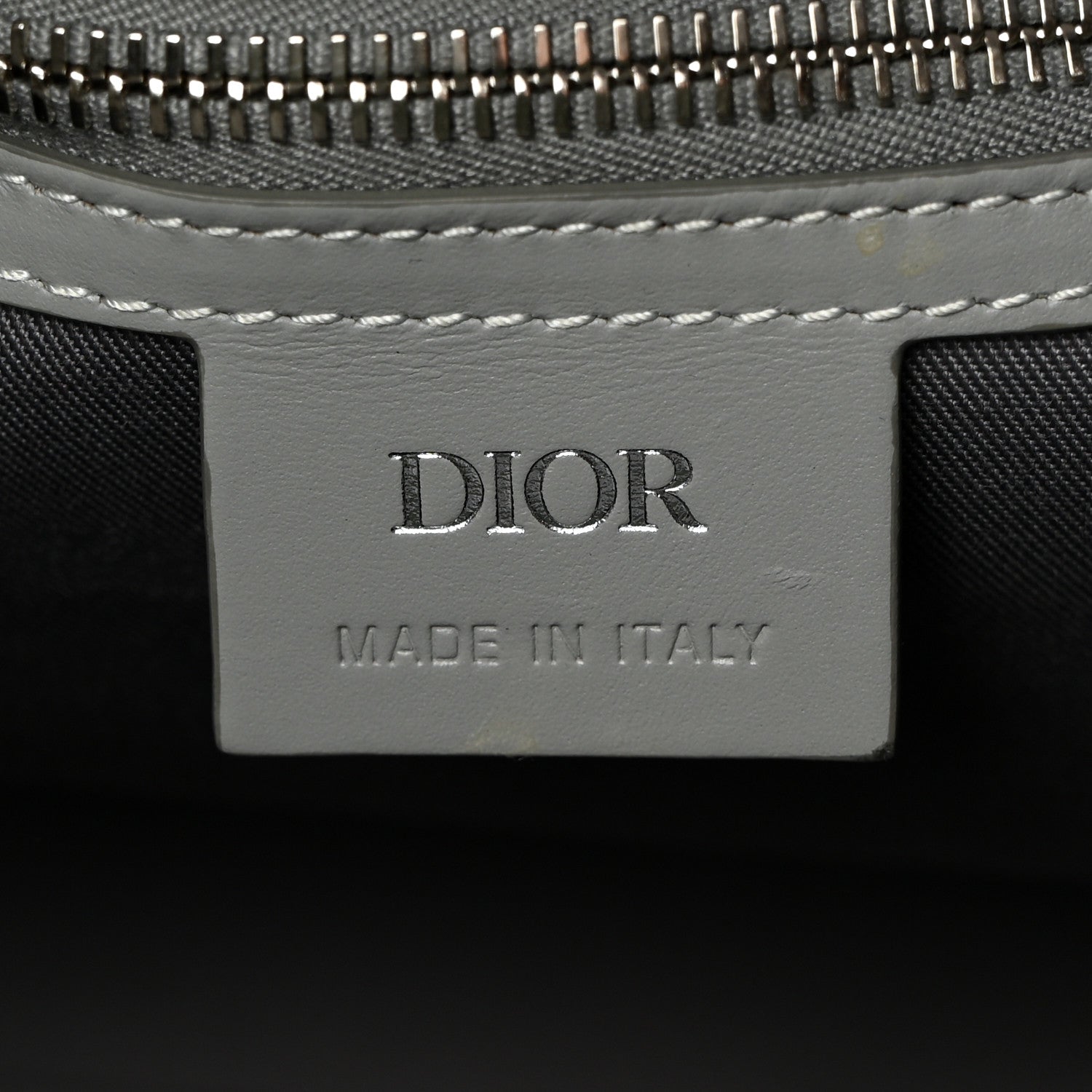 Christian Dior Coated Canvas CD Diamond Lingot 50 Bag Grey 5 of 11