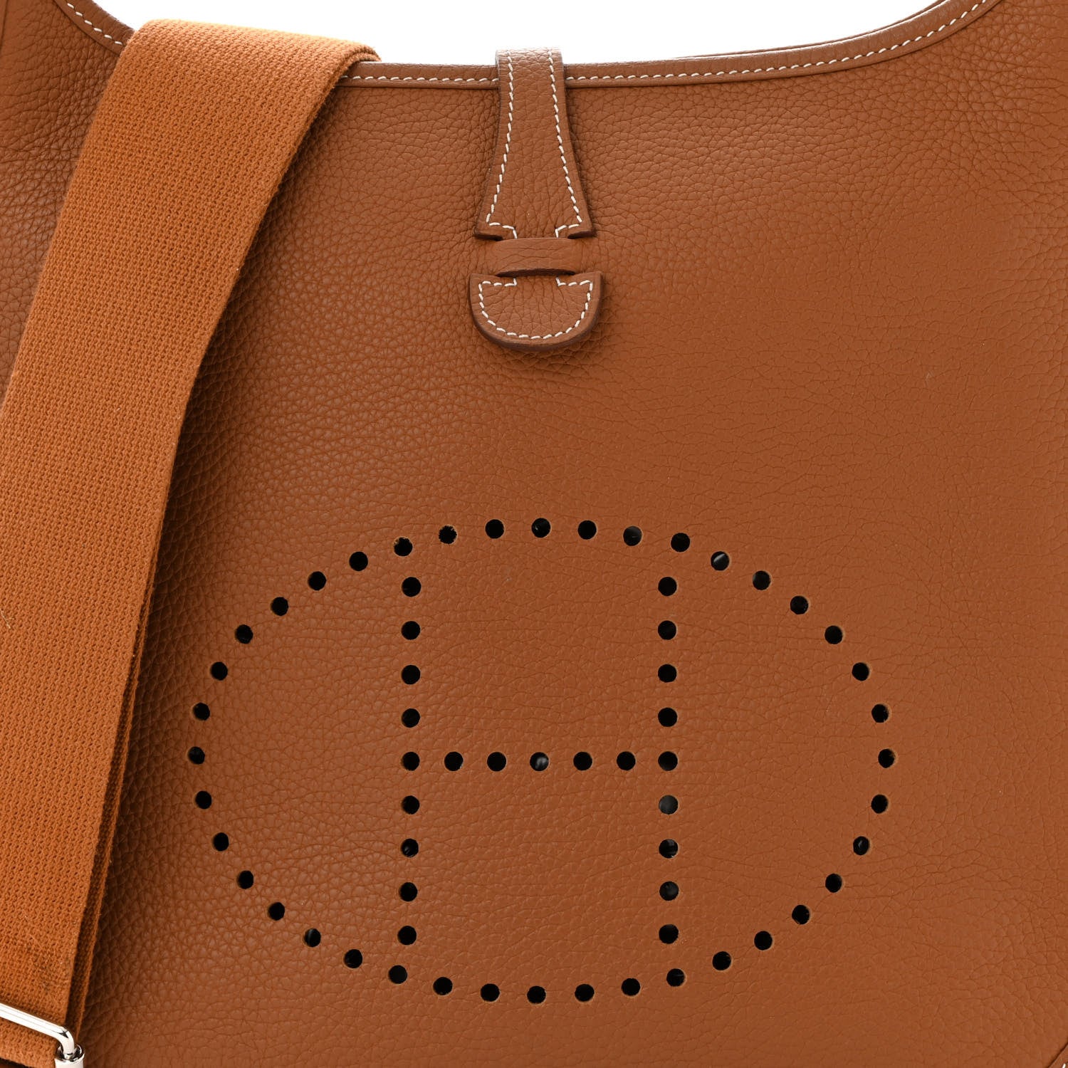 Hermes Taurillon Clemence Evelyne III PM Gold 8 of 11