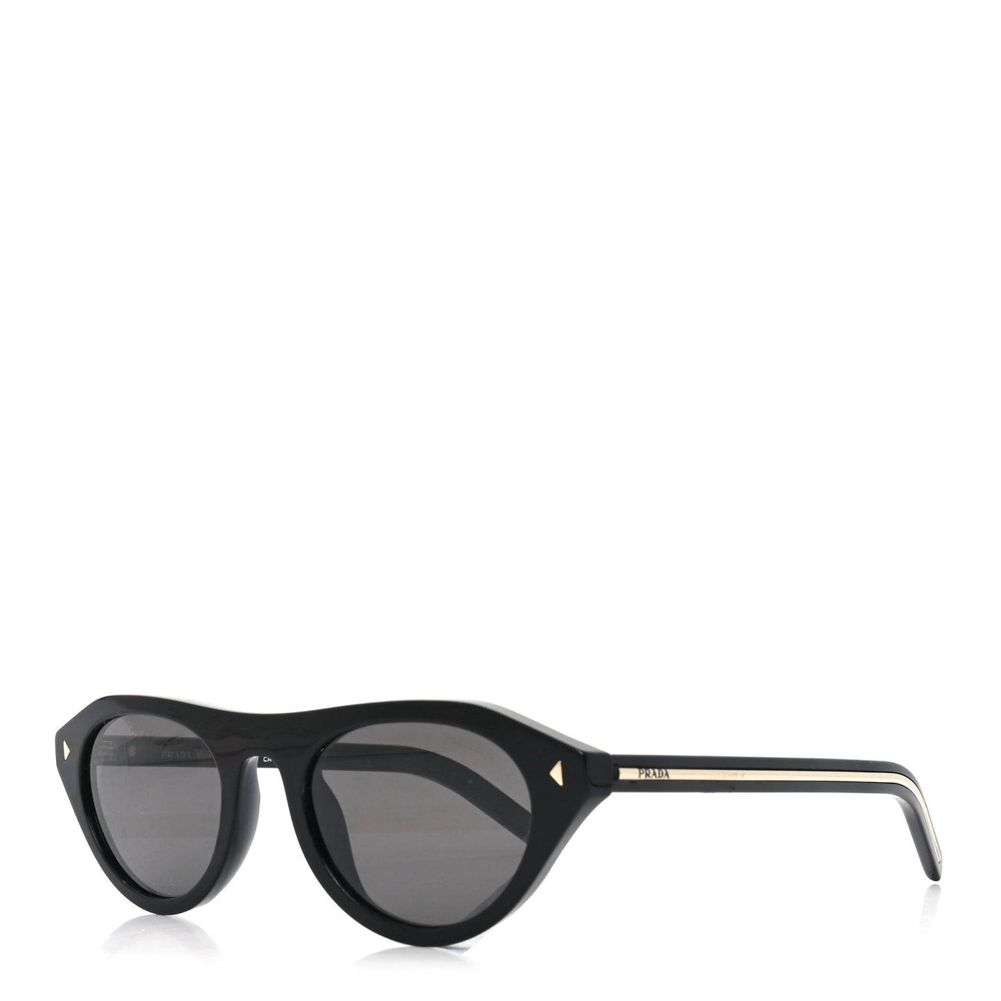 Acetate Iconic Metal Plaque Sunglasses SPR B15 Black