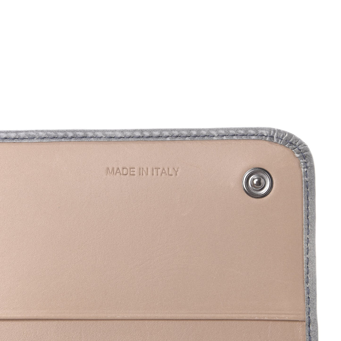 Spazzolato Tria Continental Flap Wallet Grigio