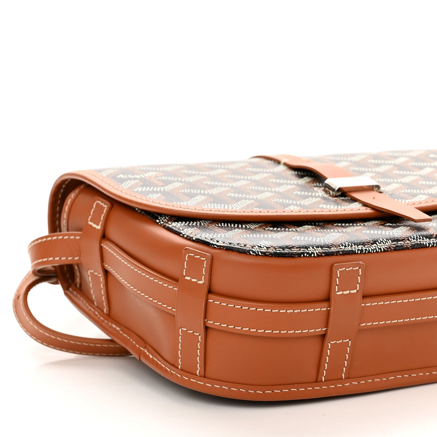 Goyardine Belvedere II PM Messenger Bag Black Gold