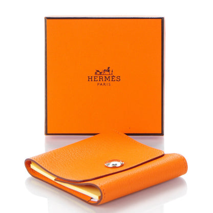 Hermes Chevre Post It Notepad Holder GM w Refill Orange 4 of 8