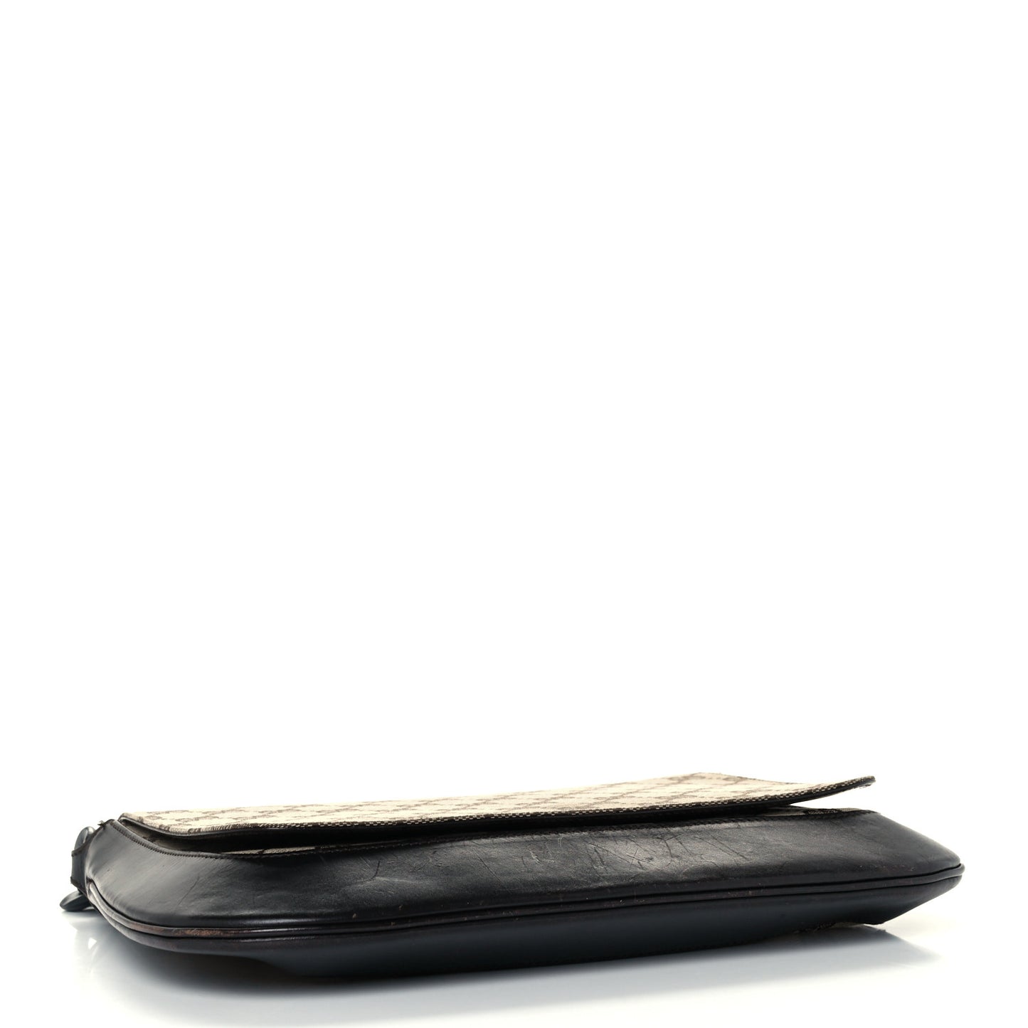 Monogram Wooden Chain Flap Brown