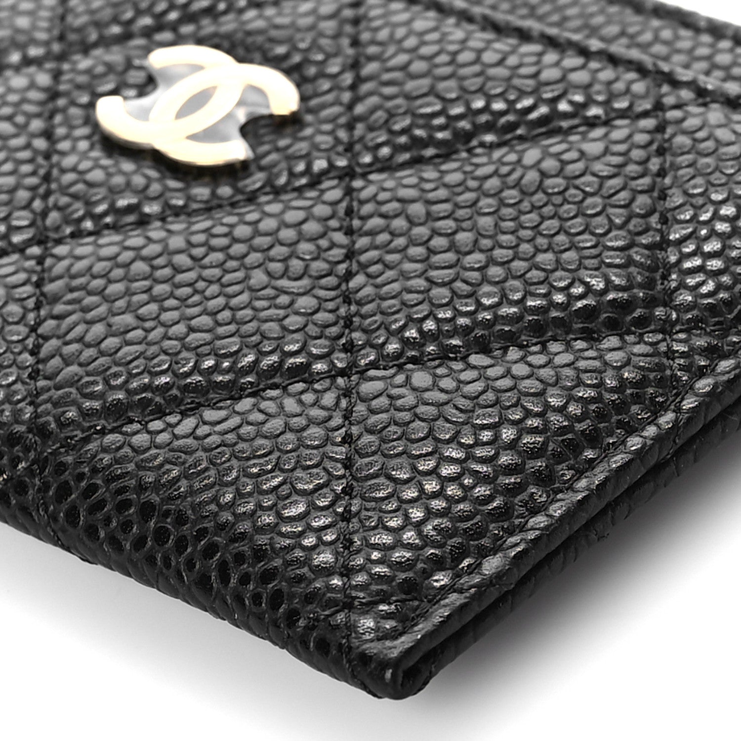 Chanel Caviar Quilted Card Holder Black 10 of 11