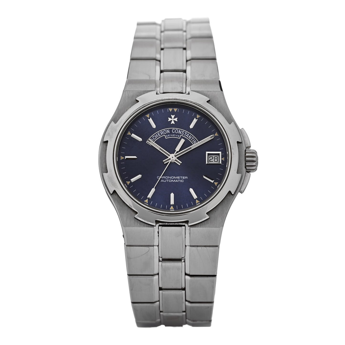 Stainless Steel 37mm Overseas Automatic Watch Blue 42040