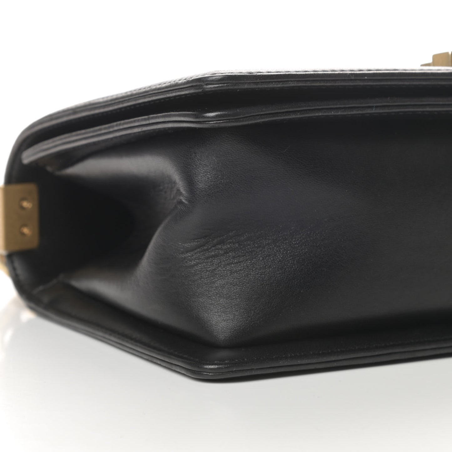 Lambskin Quilted Medium Boy Flap Black