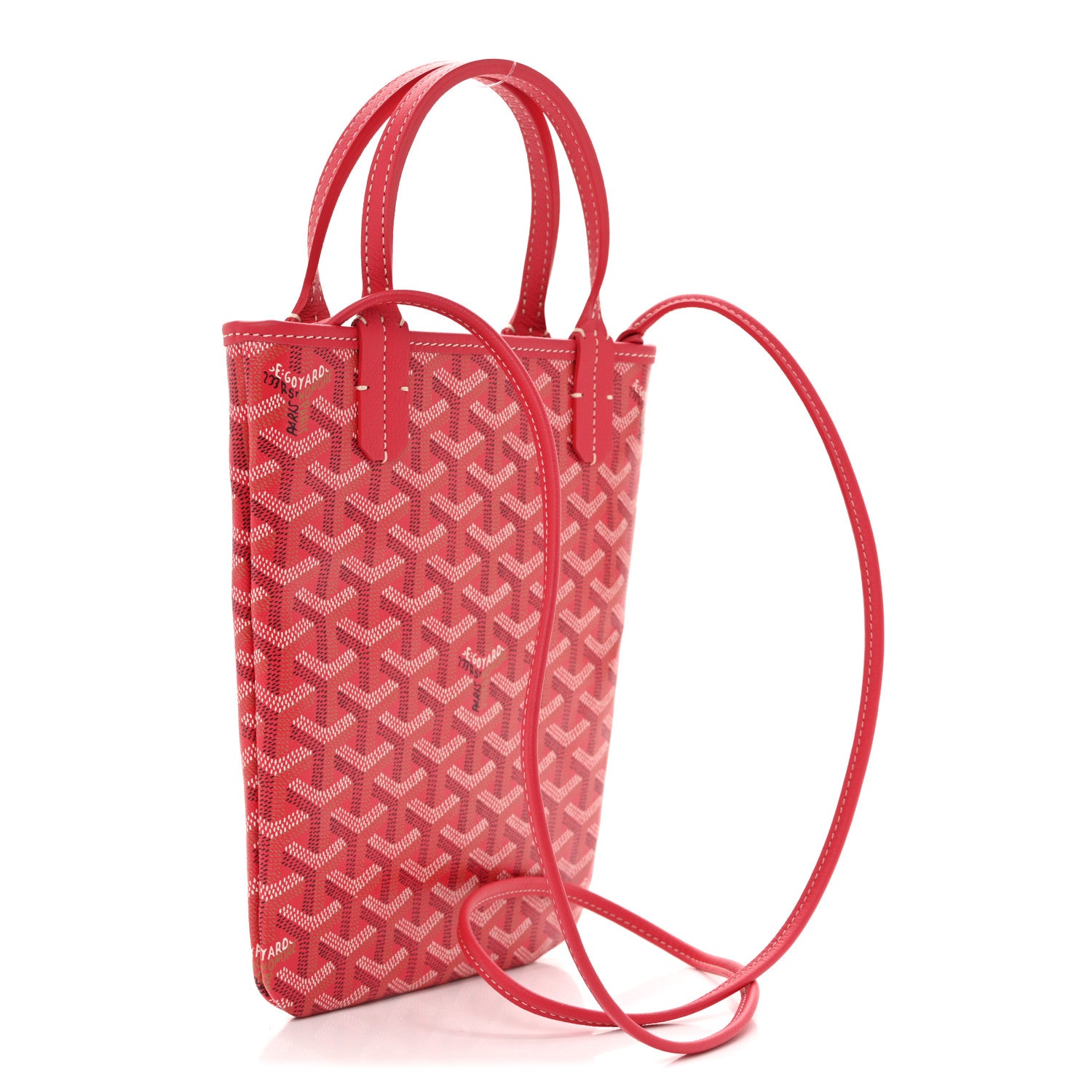Goyard Goyardine Le Jardin Poitiers Tote PM Fuchsia 3 of 10