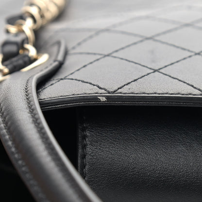 Chanel Calfskin Stitched Shopping Tote Black 17 of 18