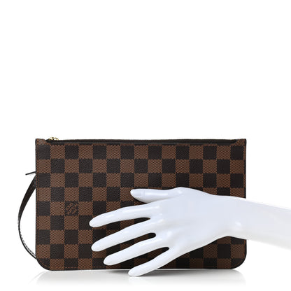 Louis Vuitton Damier Ebene Neverfull MM GM Pochette 2 of 7