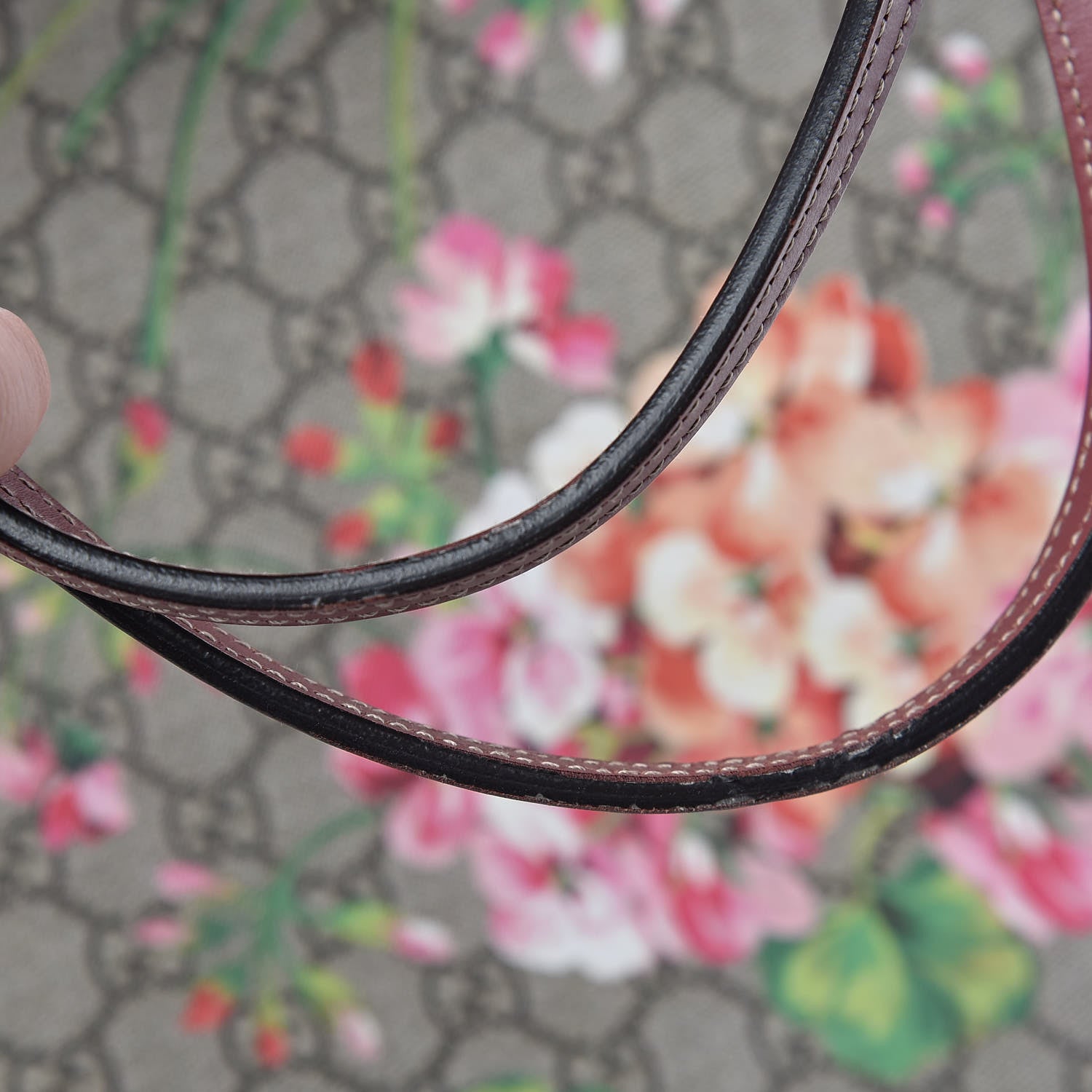 Gucci GG Supreme Monogram Blooms Medium Reversible Tote Beige Multicolor Dry Rose 15 of 22