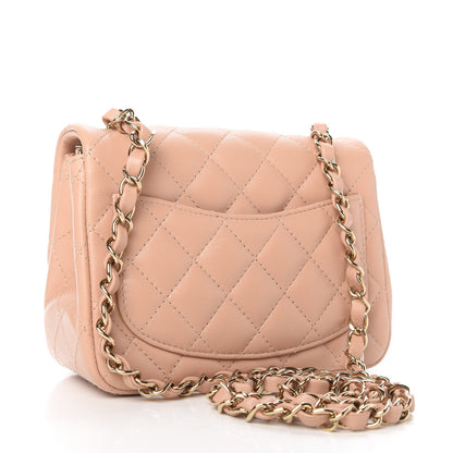 Chanel Lambskin Quilted Mini Square Flap Beige 3 of 11